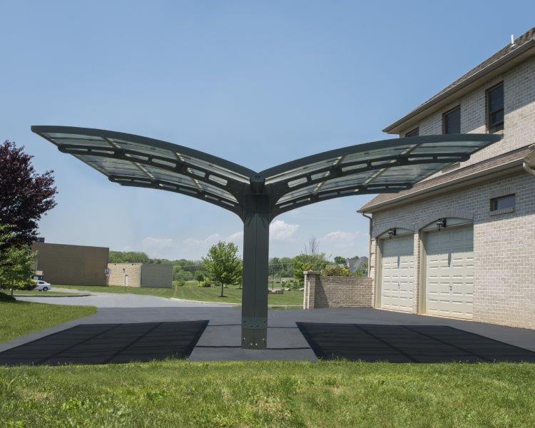 Palram - Canopia Wing-Style Arizona Wave Double Carport