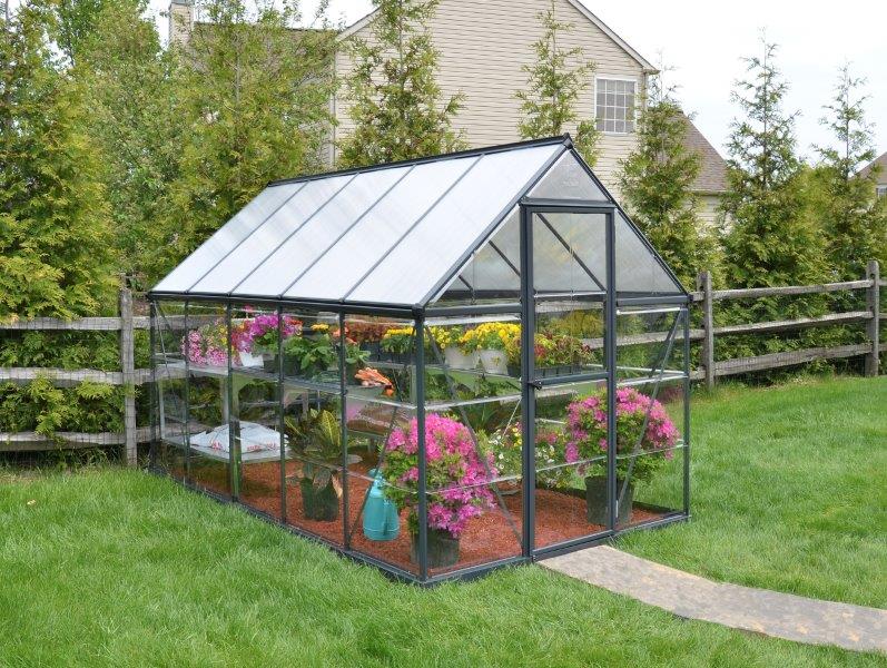 Palram - Canopia Grey Hybrid 6 x 10 Greenhouse