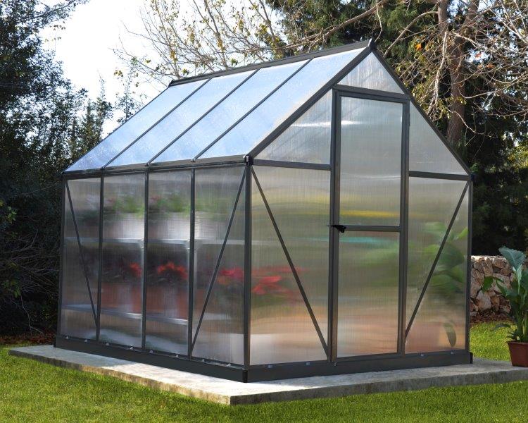 Palram - Canopia Grey Mythos 6 x 8 Greenhouse
