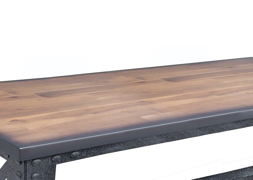 DuraMax 72 Inch Industrial Rolling Worktable with Wood Top