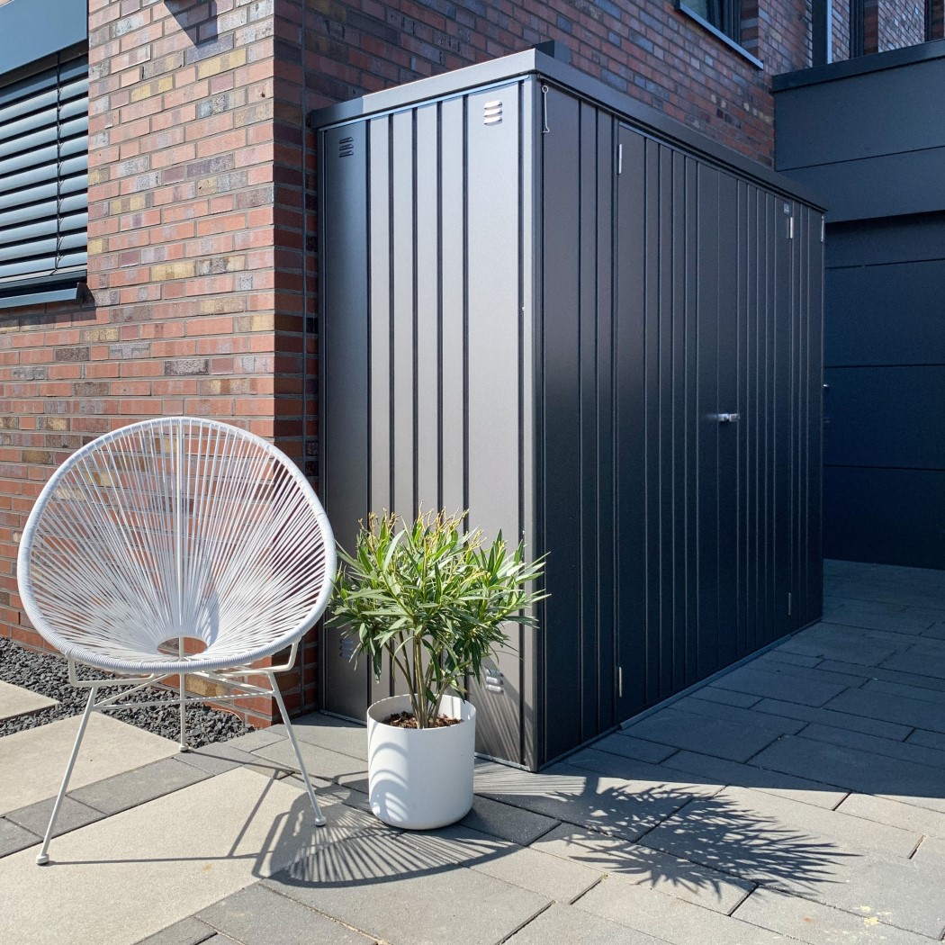 Biohort Dark Grey Steel Equipment Locker - 19 Square Foot