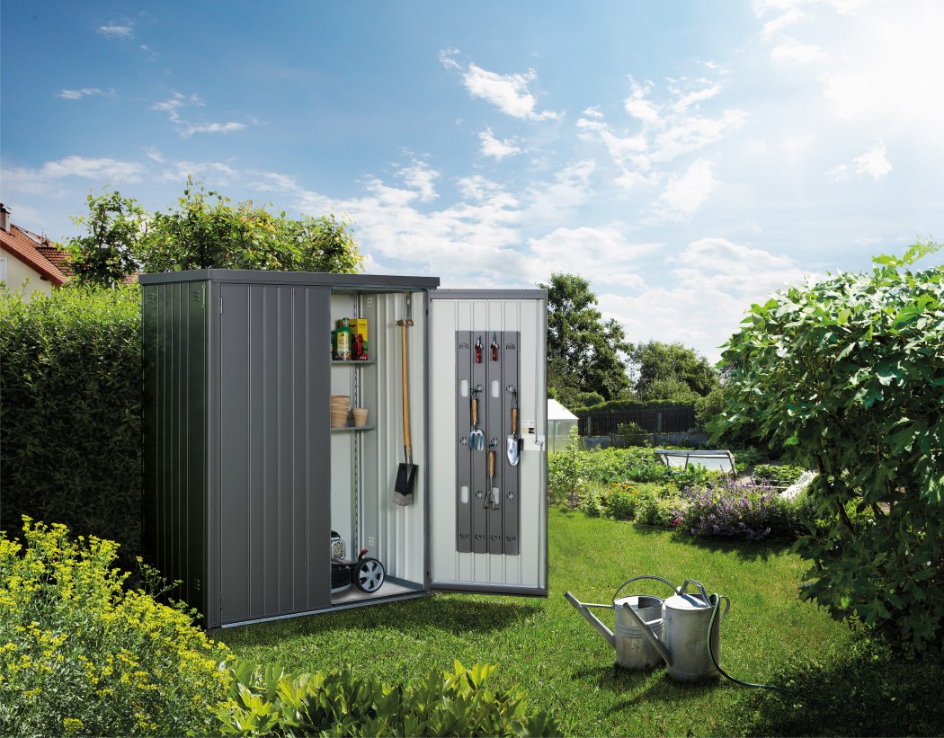 Biohort Dark Grey Steel Equipment Locker - 13 Square Foot