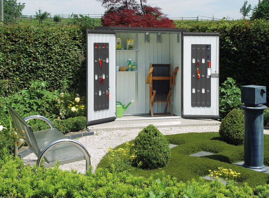 Biohort Dark Grey Steel Equipment Locker - 13 Square Foot