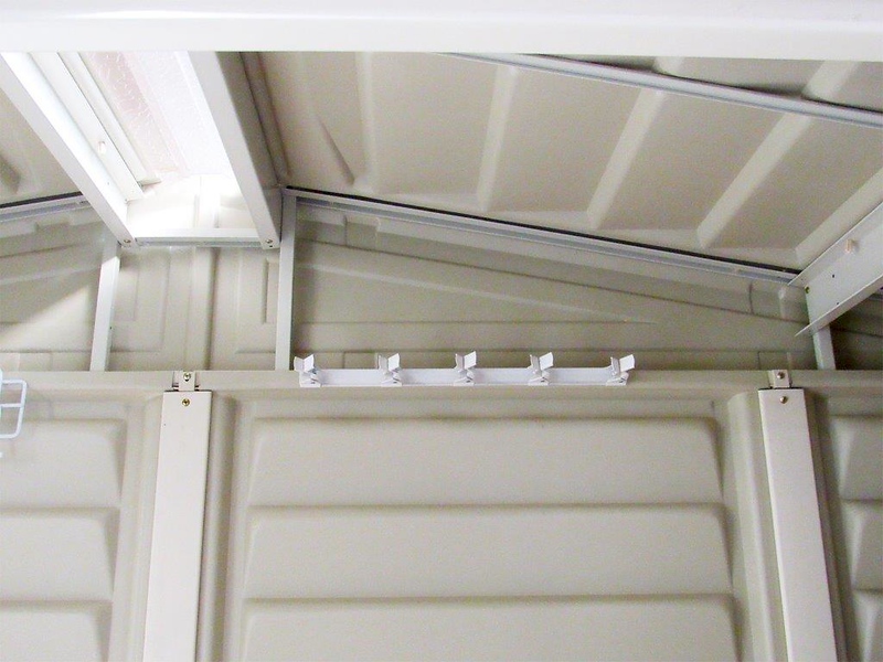 DuraMax Outdoor Storage Shed White Steel Multitool Hanger