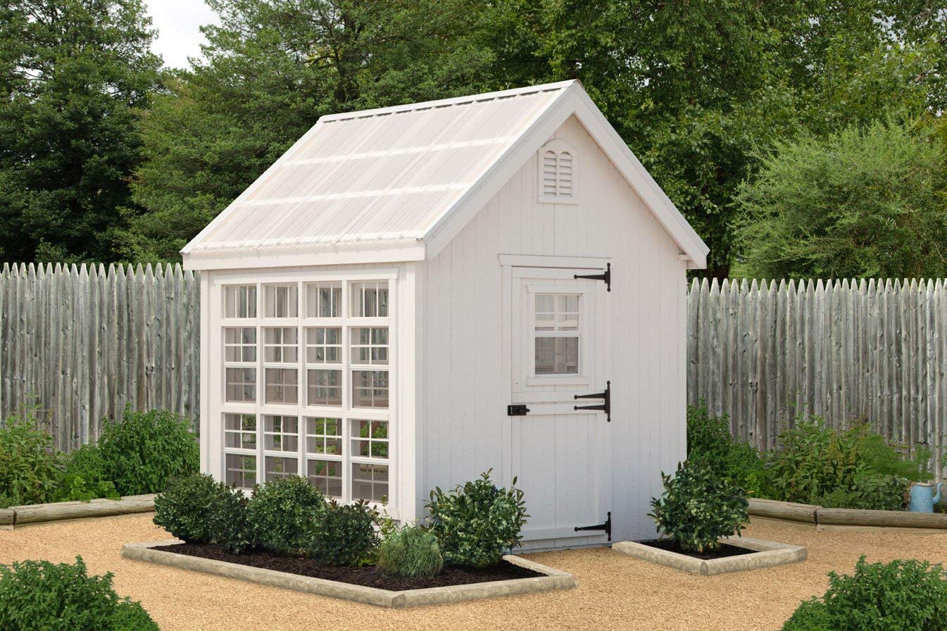 Little Cottage Co. 8 x 8 Colonial Gable Greenhouse Panelized Kit