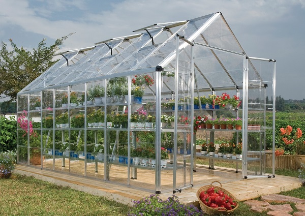 Palram - Canopia Snap & Grow 8 x 16 Hobby Greenhouse