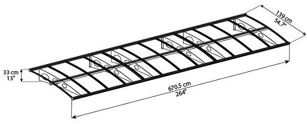 Palram - Canopia Herald 6690 Awning - 703922