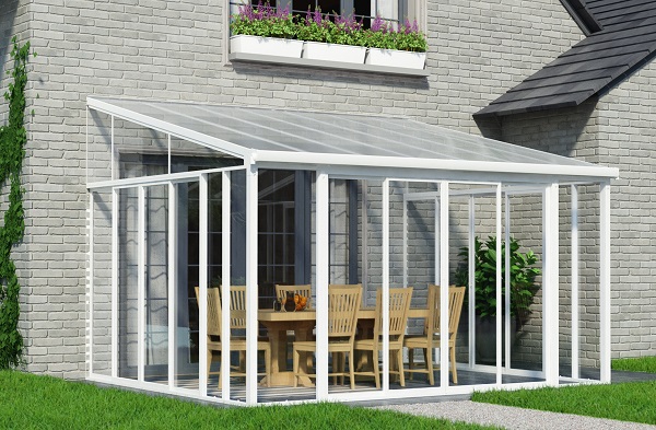 Palram - Canopia SanRemo 13 x 14 Six Door Patio Enclosure