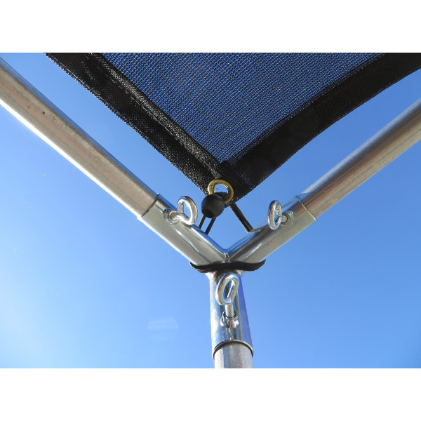 PTM 6 Foot x 49 Foot Black Polypropylene Mesh Fence - TMI58493S