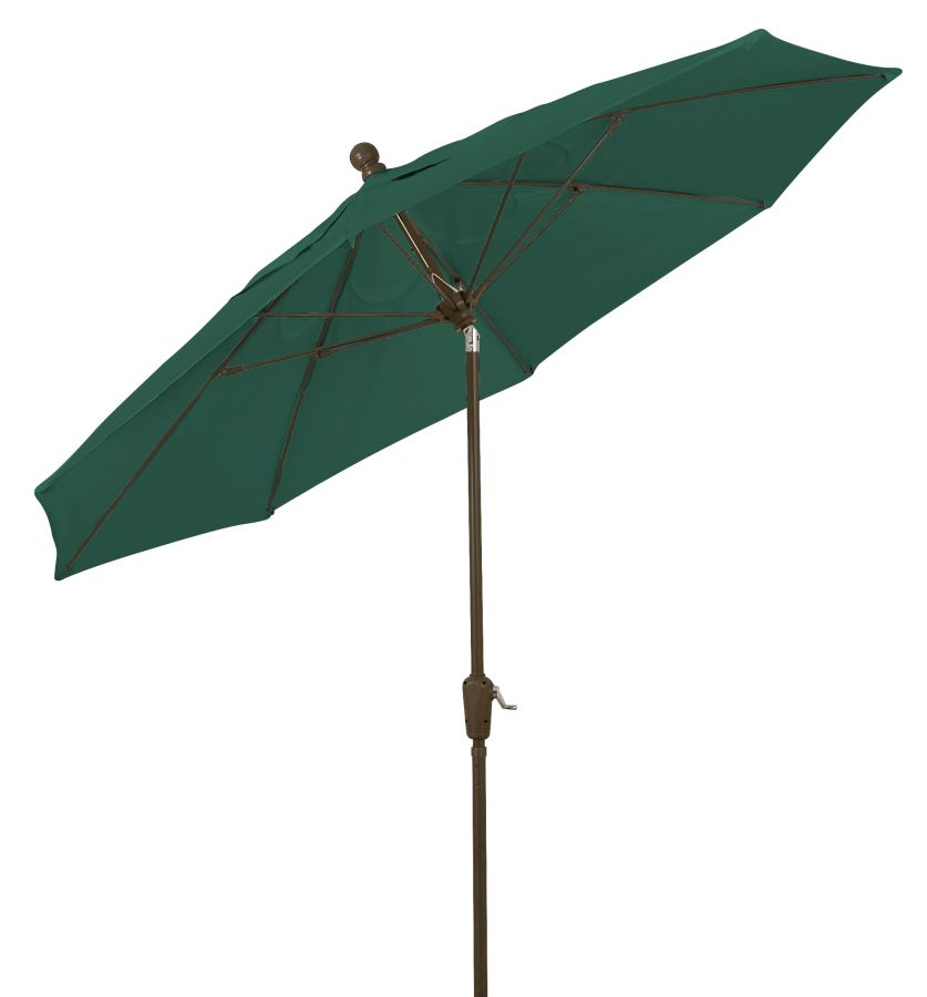 Fiberbuilt 9 Foot Octagonal Home Patio Tilt Umbrella with Acrylic Canopy