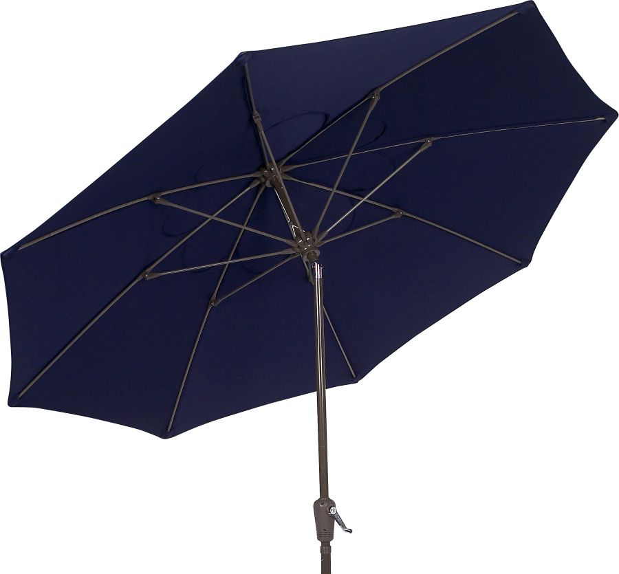 Fiberbuilt 9 Foot Octagonal Home Patio Tilt Umbrella with Acrylic Canopy