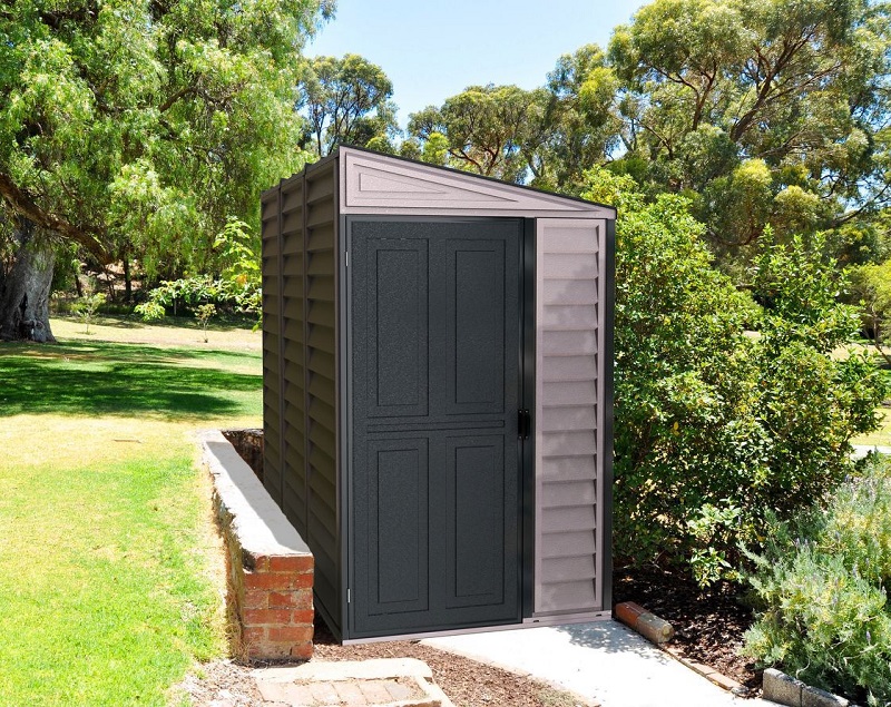 DuraMax 4 x 8 SideMate Plus Vinyl Shed with Foundation Kit