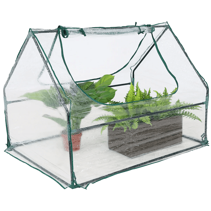 Sunnydaze 4' x 2' Mini Greenhouse with Two Side Doors