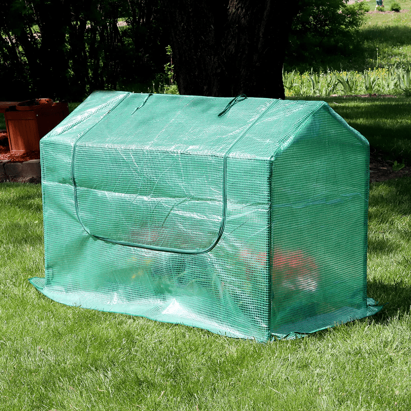 Sunnydaze 4' x 2' Mini Greenhouse with Two Side Doors