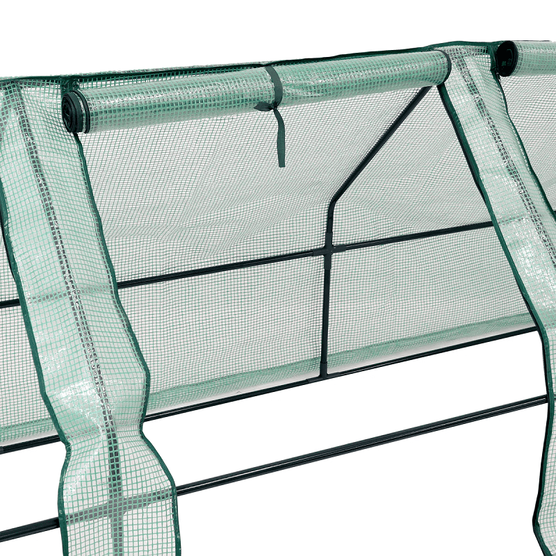 Sunnydaze Seedling Mini Cloche Greenhouse with Zippered Doors