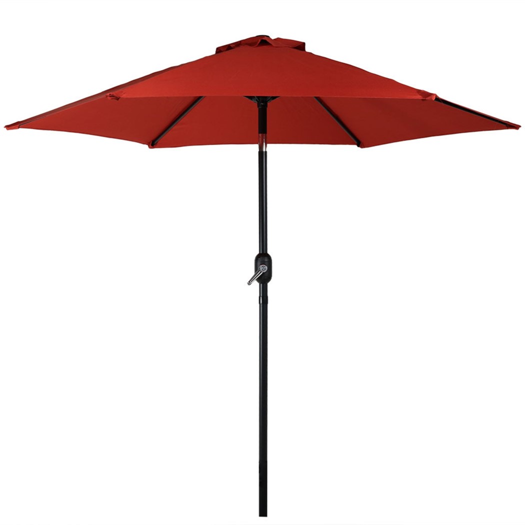 Sunnydaze 7 1/2 Foot Aluminum Tilt and Crank Patio Umbrella