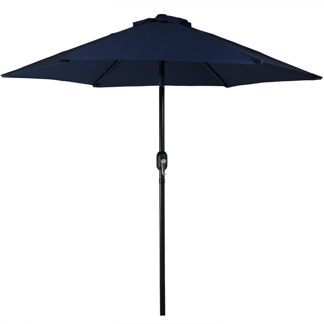 Sunnydaze 7 1/2 Foot Aluminum Tilt and Crank Patio Umbrella