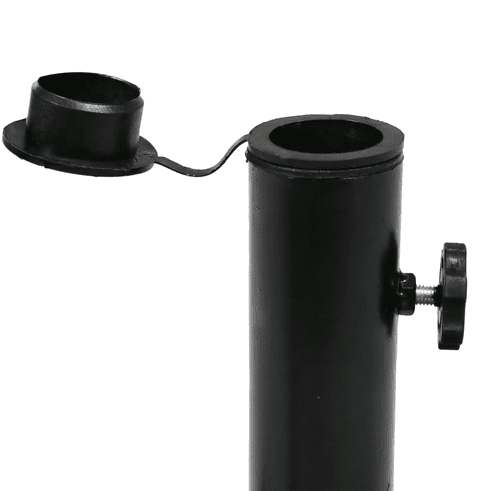 Sunnydaze 22 Inch Black Cast Imperial Geometric Umbrella Base