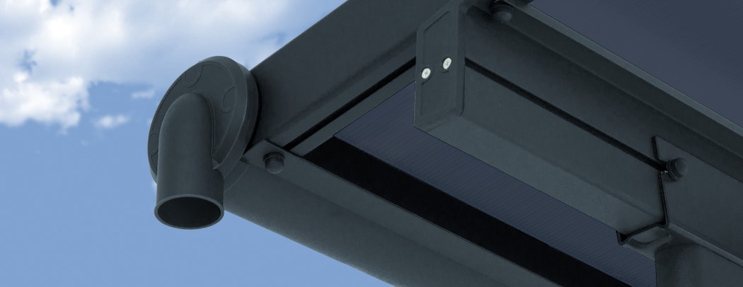 Palram - Canopia Sierra 10 x 10 Foot Grey Patio Cover