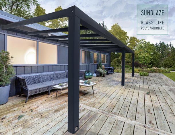 Palram - Canopia 11 x 24 Foot Stockholm Patio Cover