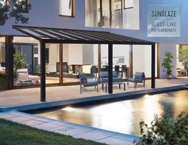 Palram - Canopia 11 x 26 Foot Stockholm Patio Cover