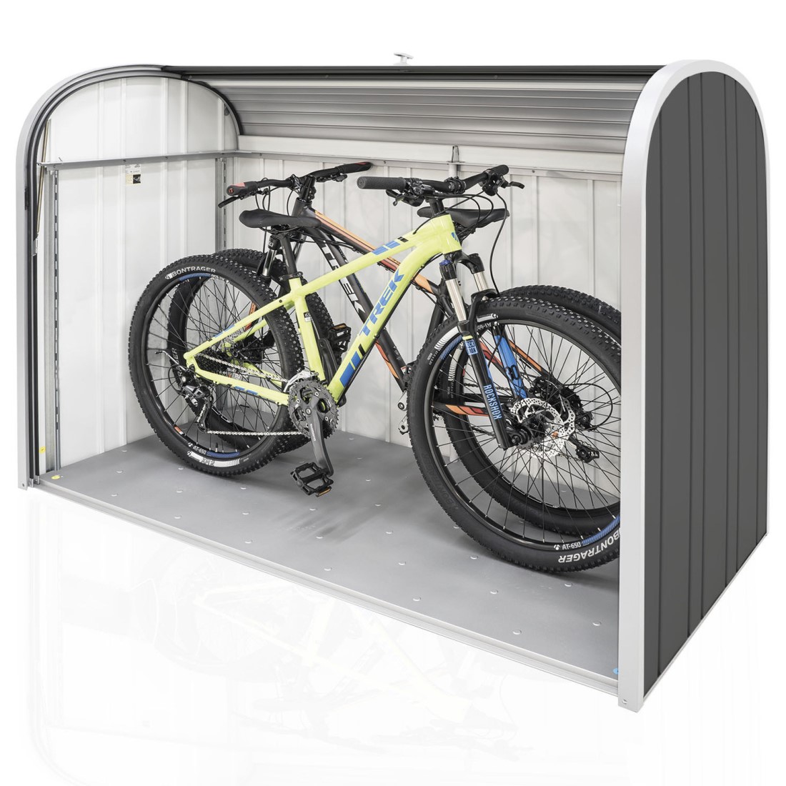 Biohort 6 x 3 Foot Silver Aluminum and Galvanized Polyamide Coated Steel StoreMax - 190 Gallons