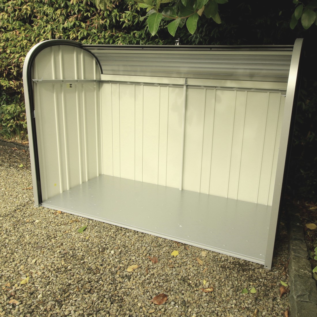 Biohort 6 x 3 Foot Silver Aluminum and Galvanized Polyamide Coated Steel StoreMax - 190 Gallons