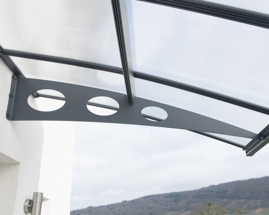 Palram - Canopia 29 x 5 Foot Grey Metal Herald 8920 Awning