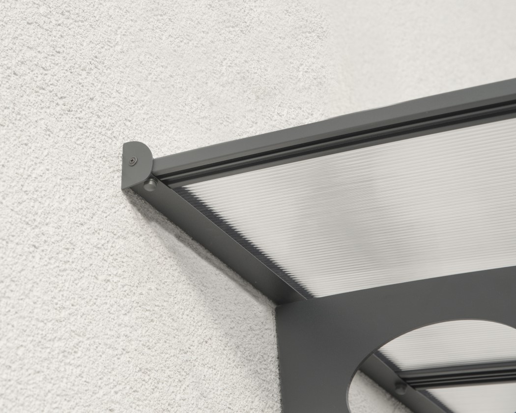 Palram - Canopia 29 x 5 Foot Grey Metal Herald 8920 Awning