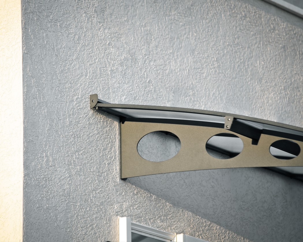 Palram - Canopia 29 x 5 Foot Grey Metal Herald 8920 Awning