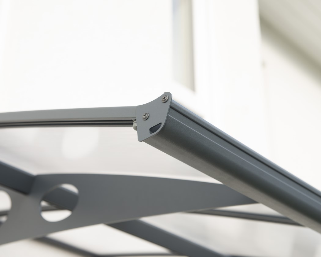 Palram - Canopia 29 x 5 Foot Grey Metal Herald 8920 Awning