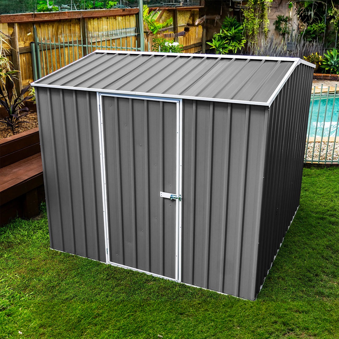 Absco Premier 7 x 7 Foot Metal Storage Shed