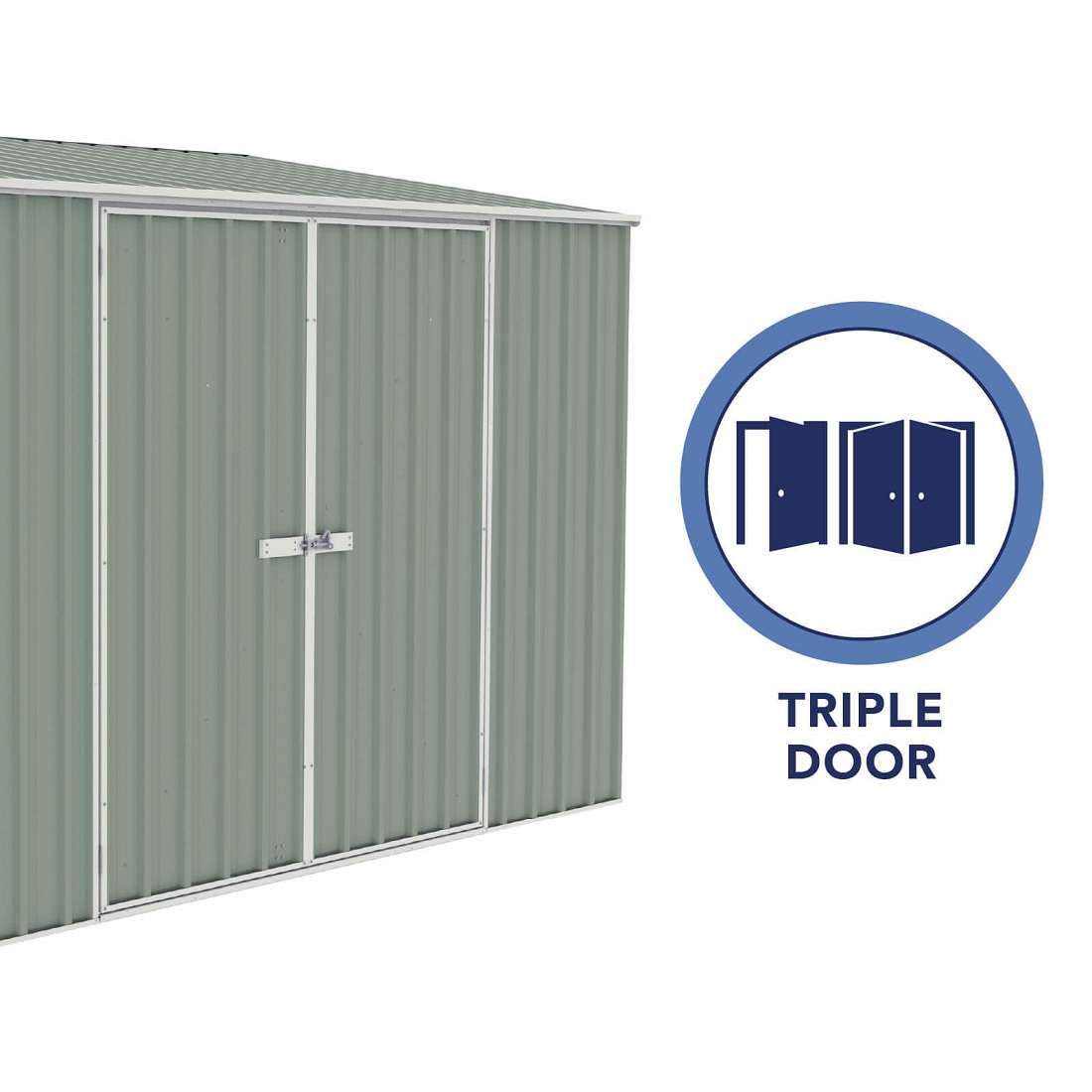 Absco 10 x 5 Foot Metal Lean To Bike Shed