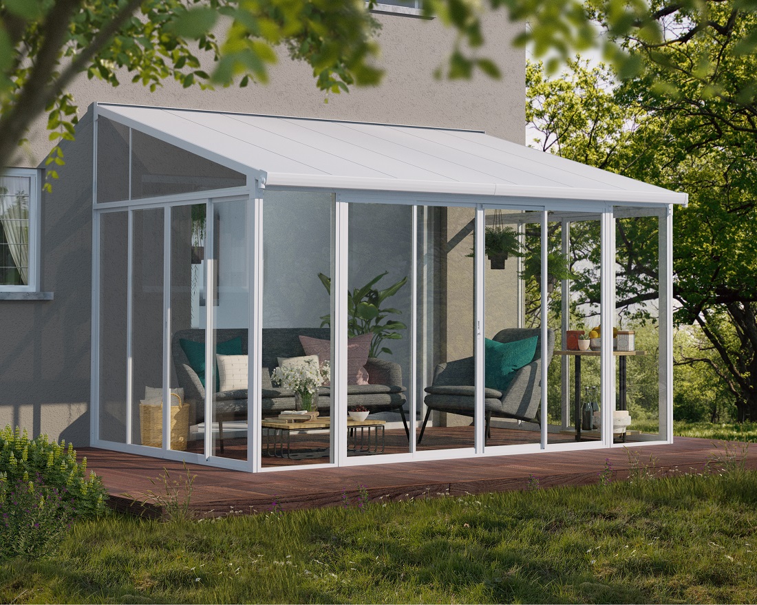 Palram - Canopia 10 x 14 Foot SanRemo Patio Enclosure