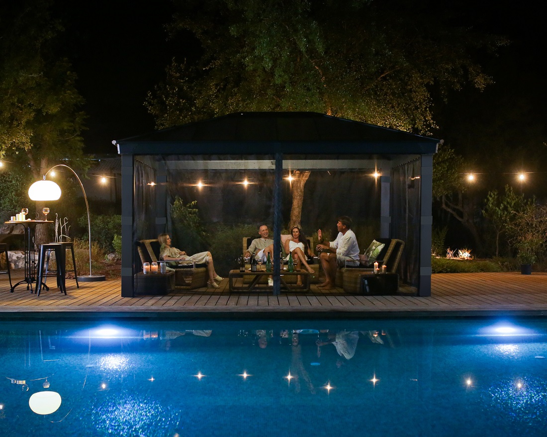 Palram - Canopia 12 x 16 Foot Netting Set for Dallas 4900 Gazebos