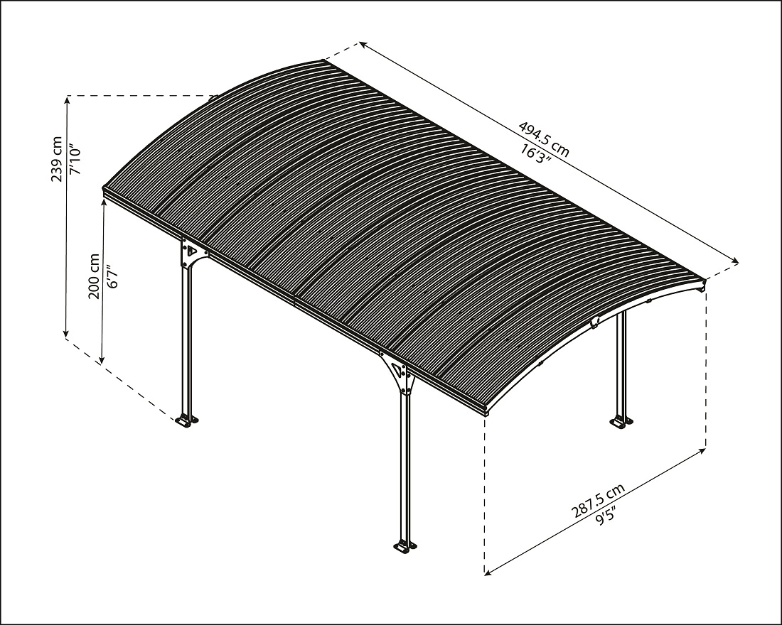 Palram - Canopia Atlas 5000 Carport