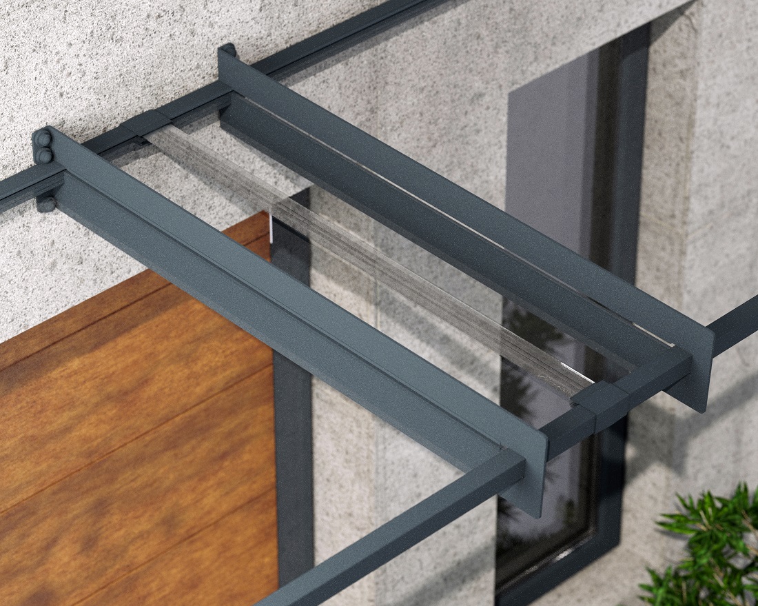 Palram - Canopia 3 x 14 Foot Nancy 4100 Awning