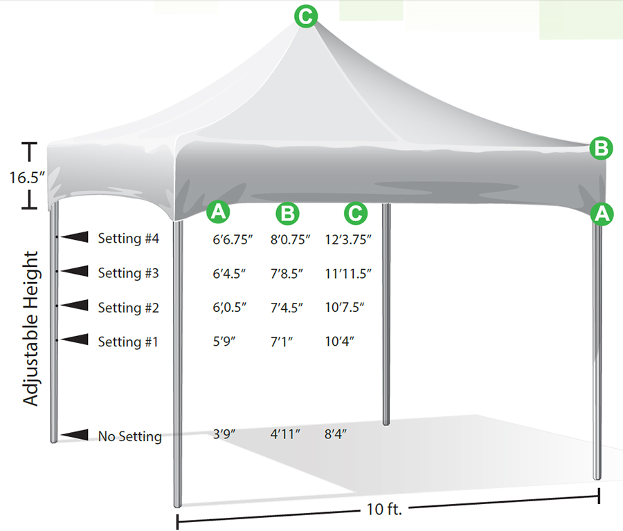KD Kanopy XTF 100 Canopy Tent - 10 x 10