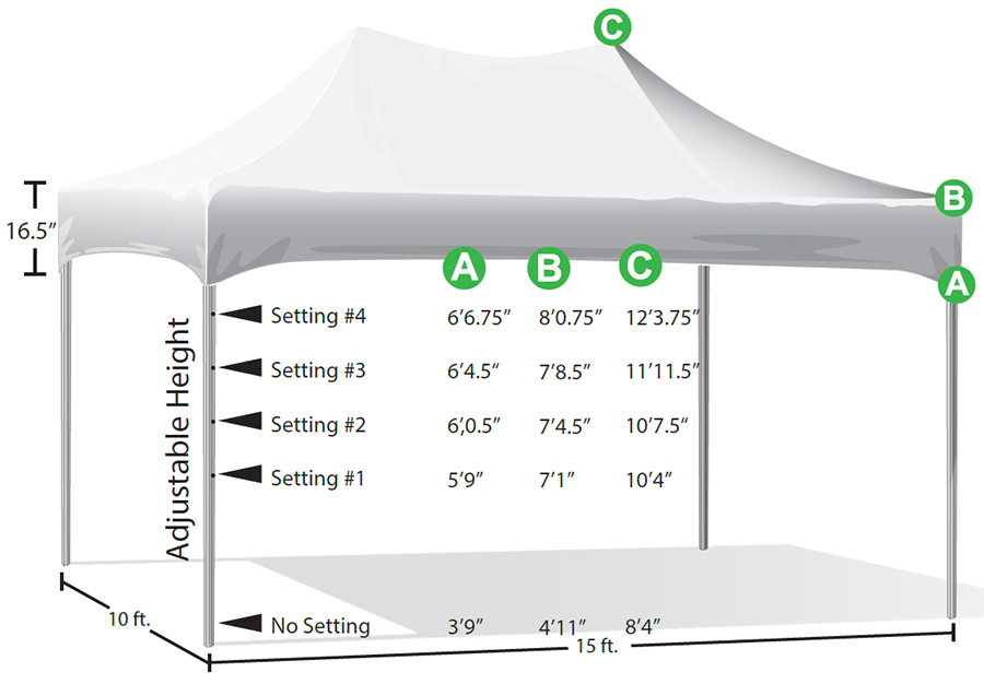 KD Kanopy XTF 150 Pop-Up Canopy  Tent - 10 x 15