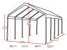 King Canopy 10 x 27 Universal Portable Garage Canopy Shelter