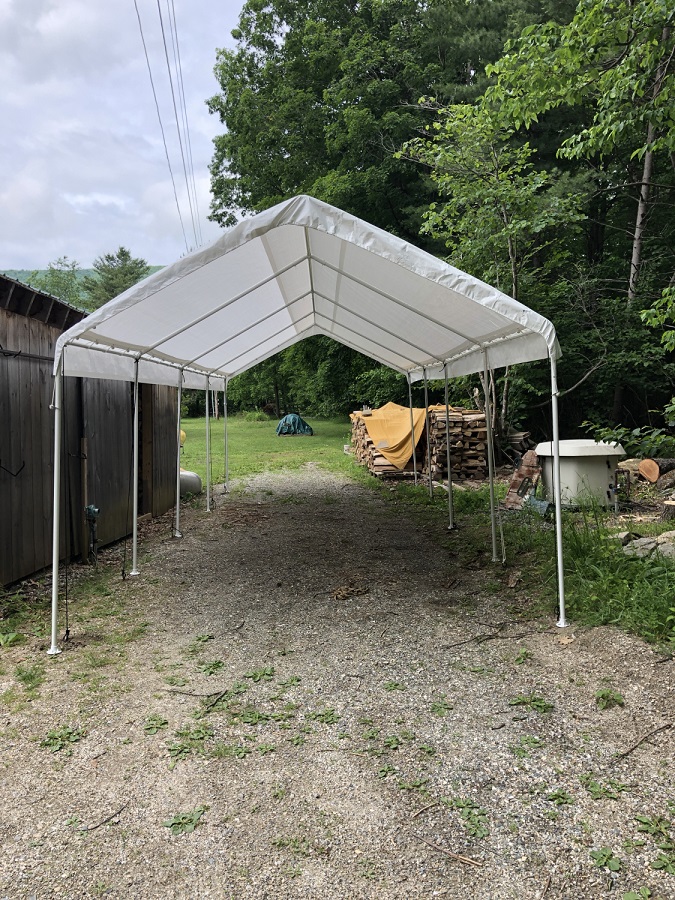 King Canopy 10 x 27 Universal Portable Garage Canopy Shelter
