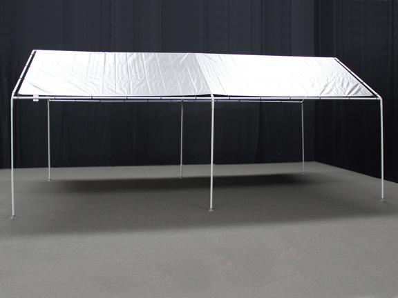 King Canopy - 6-Leg - 11 x 20 Portable Garage with Silver Cover