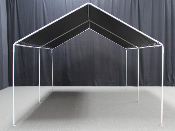 King Canopy - 6-Leg - 11 x 20 Portable Garage with Silver Cover