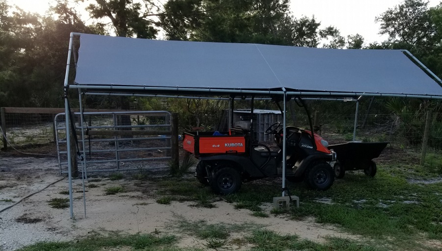 King Canopy - 6-Leg - 11 x 20 Portable Garage with Silver Cover
