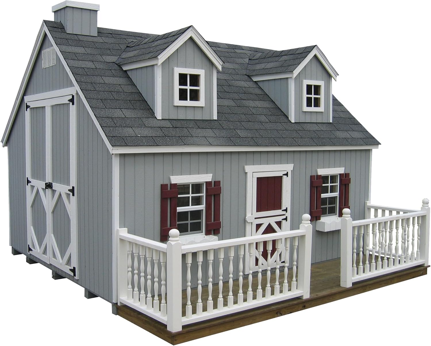 Little Cottage Co. 10 x 12 Cape Cod Playhouse Panelized Kit