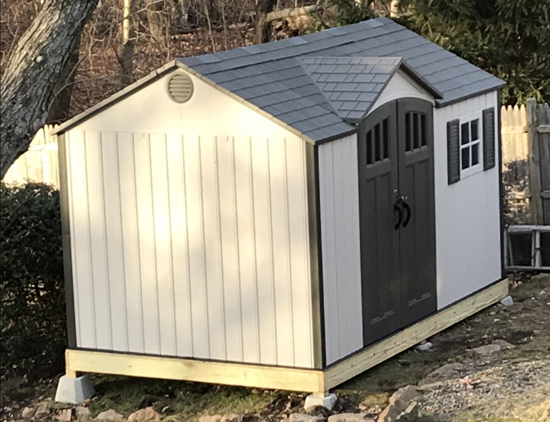 Lifetime 12.5 Foot x 8 Foot Polyethylene Outdoor Storage Shed - Sand