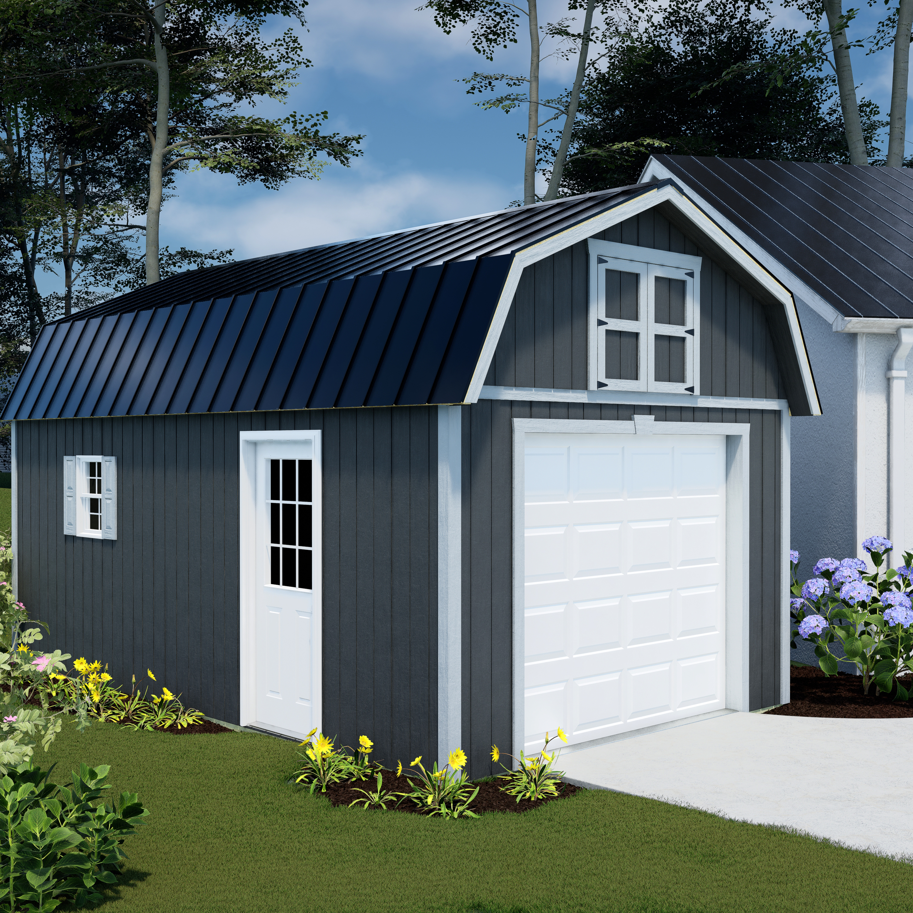 Best Barns 12 x 20 Foot Makers Loft Wooden Garage