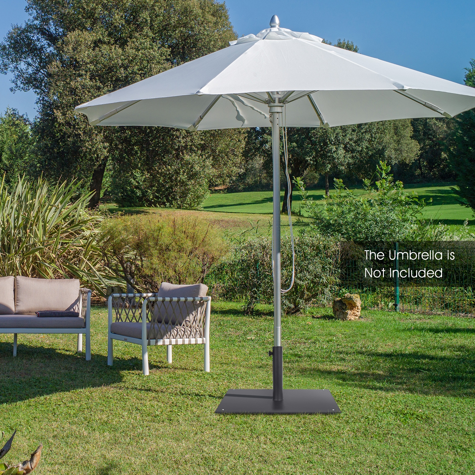 Costway 20 Inch Weighted Patio Umbrella Base - 35 Pounds