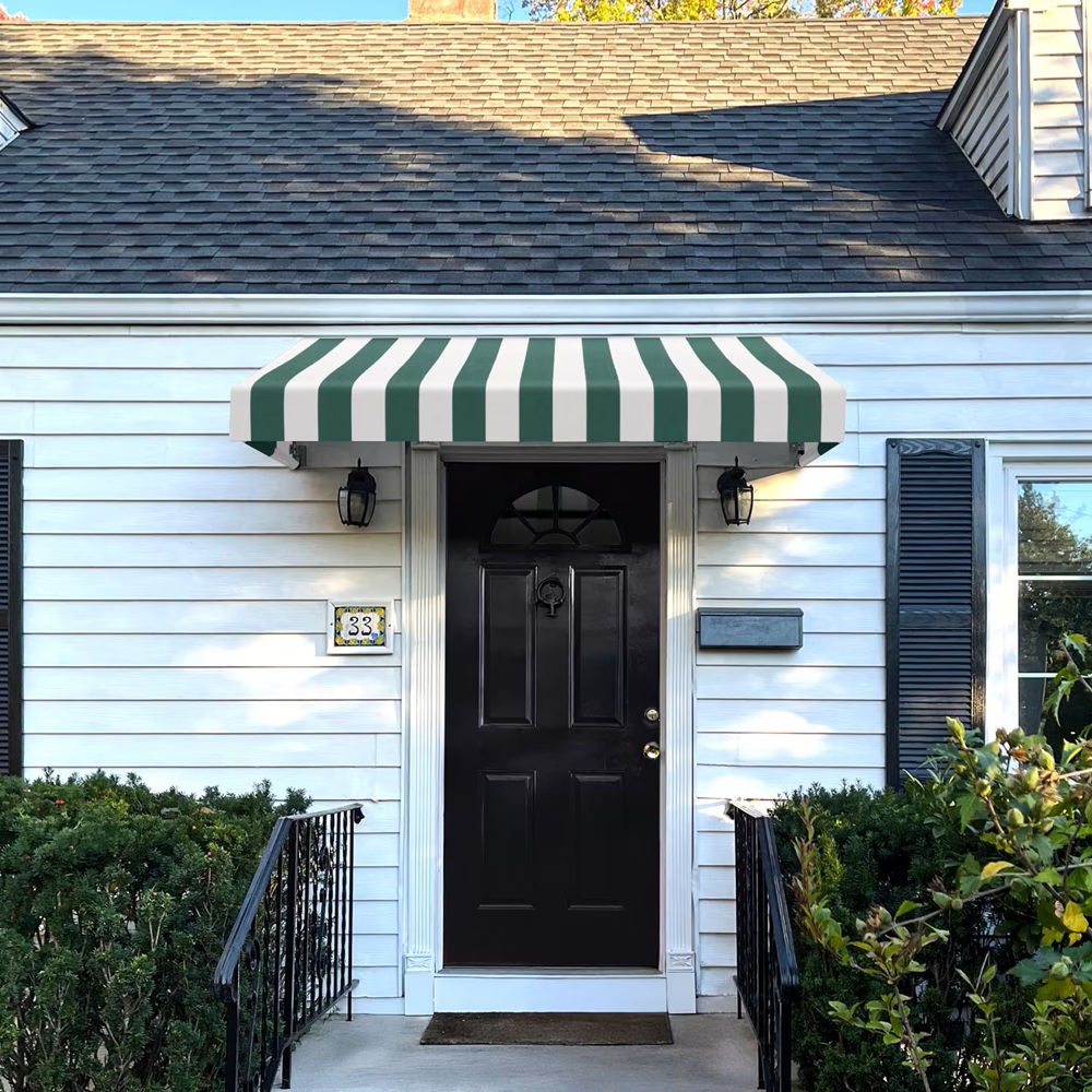 Awntech 10 Foot New Yorker Sloped Awning with High Eave Options