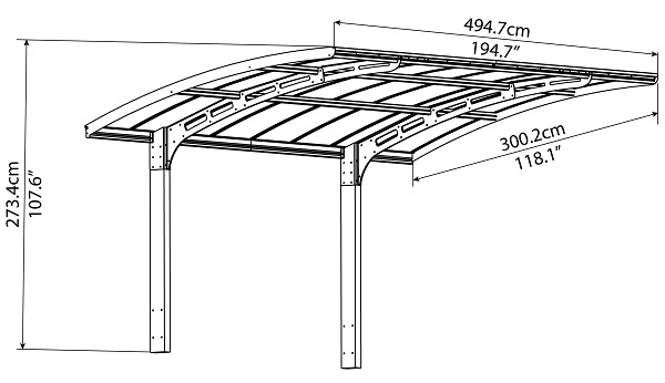 Palram - Canopia Arizona Breeze 5000 Carport - 704229